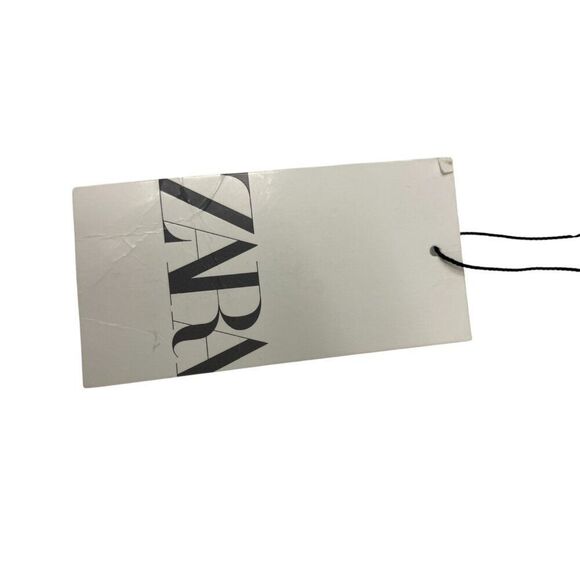 Zara Womens Dress S Small Mini White Fringed Trim Short Sleeve 8266/531 NWT - Picture 6 of 12